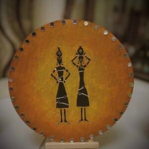 Warli Folk Art Women Wall Plate