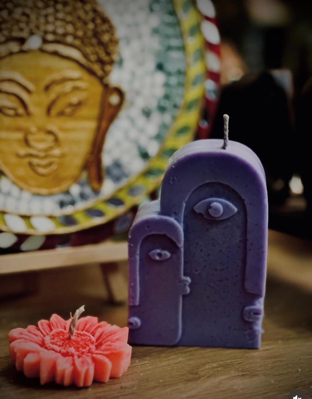Abstract Arch & Floral Aesthetic Candles