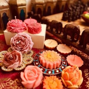 Festive Floral & Rose Scented Candles Collection